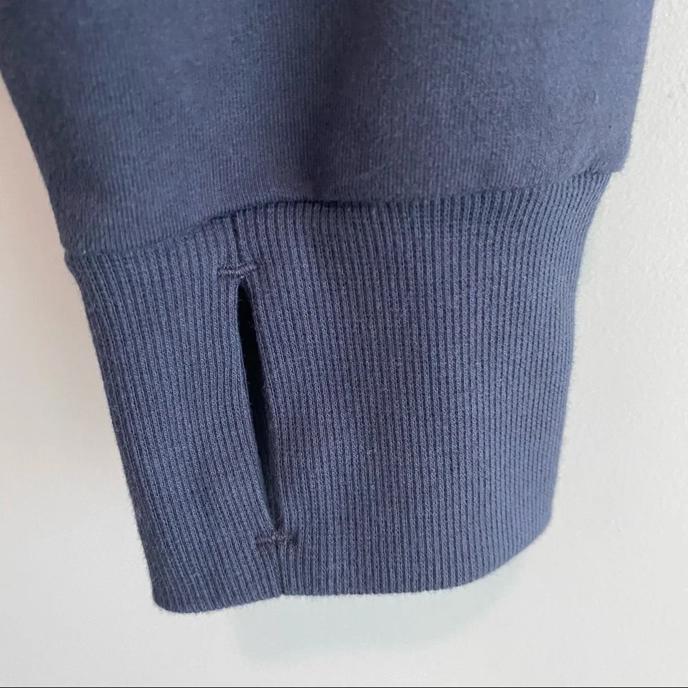 All in Motion™ Women's French Terry Butter Wash Sweatshirt Slate Size L - Picture 11 of 11